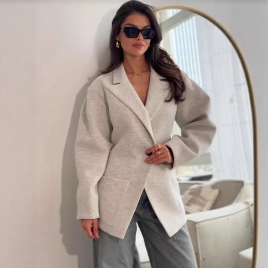 Damer mode blazer med oversized passform och fickor Mirla-Eva Jonsson