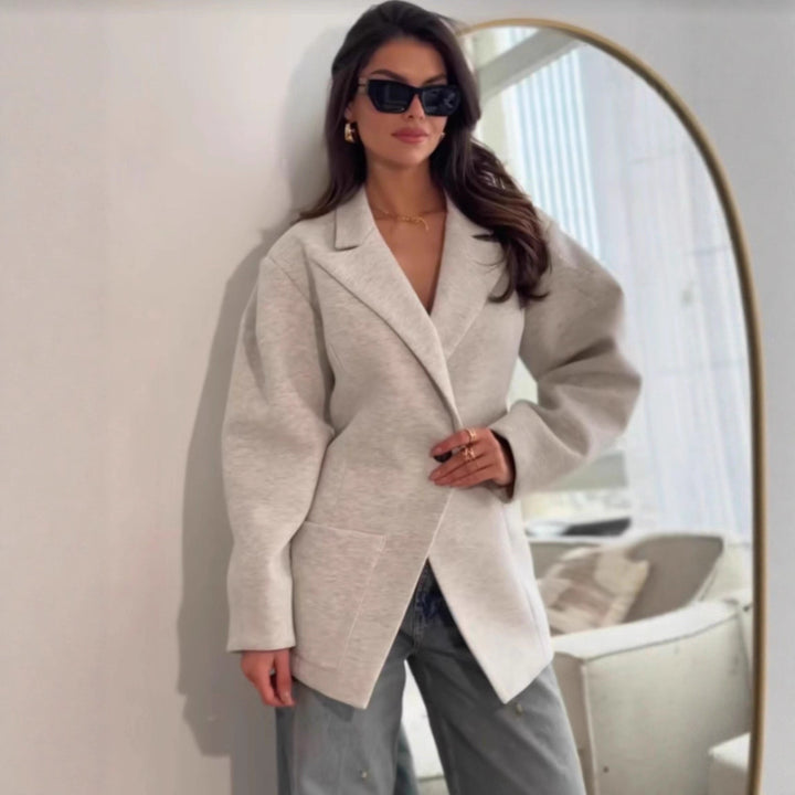 Damer mode blazer med oversized passform och fickor Mirla-Eva Jonsson