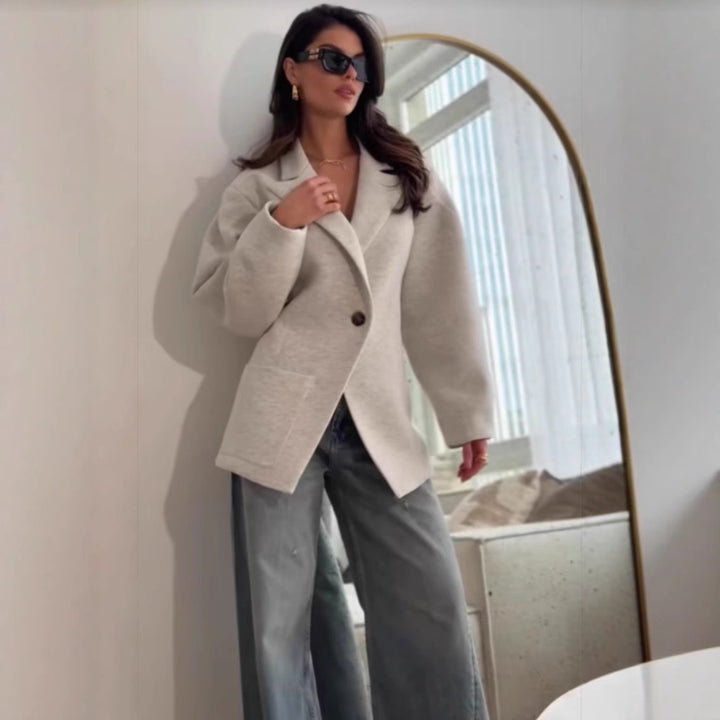Damer mode blazer med oversized passform och fickor Mirla-Eva Jonsson