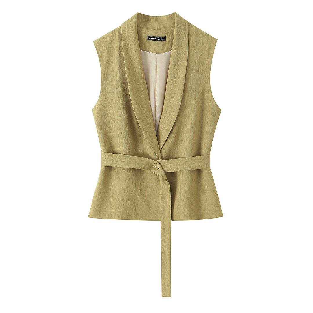 Damer mode blazer- och palazzo-byx-set med figursydd silhuett Mirla-Eva Jonsson