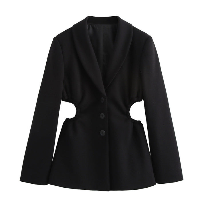 Damer mode blazerjacka med innovativa cut-outs Mirla-Eva Jonsson
