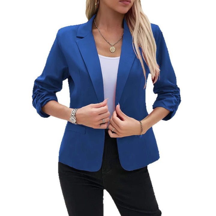 Damer mode blazjacka med innovativ skärning och elastiska ärmar Eva Jonsson-Eva Jonsson