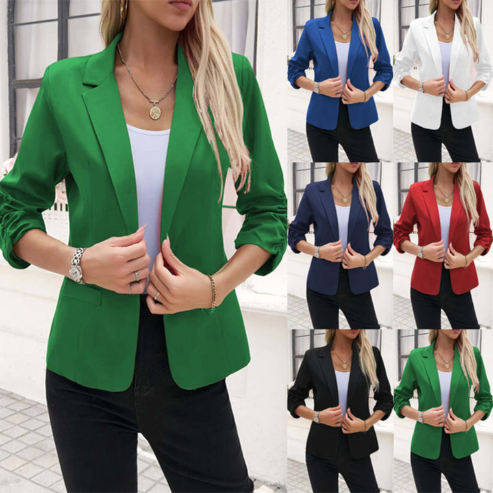 Damer mode blazjacka med innovativ skärning och elastiska ärmar Eva Jonsson-Eva Jonsson