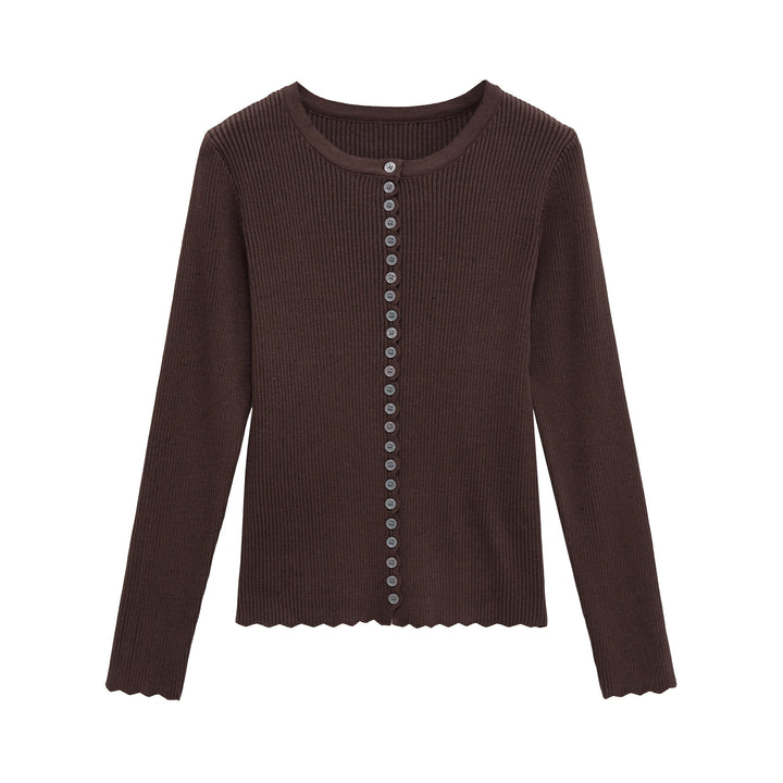 Damer mode cropped sweattröja med knappr detaljer Mirla-Eva Jonsson