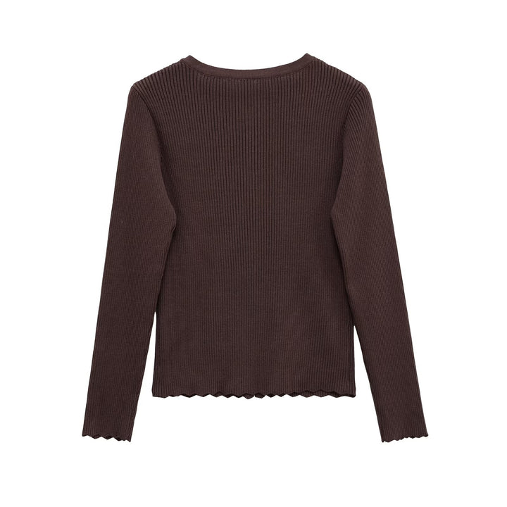 Damer mode cropped sweattröja med knappr detaljer Mirla-Eva Jonsson