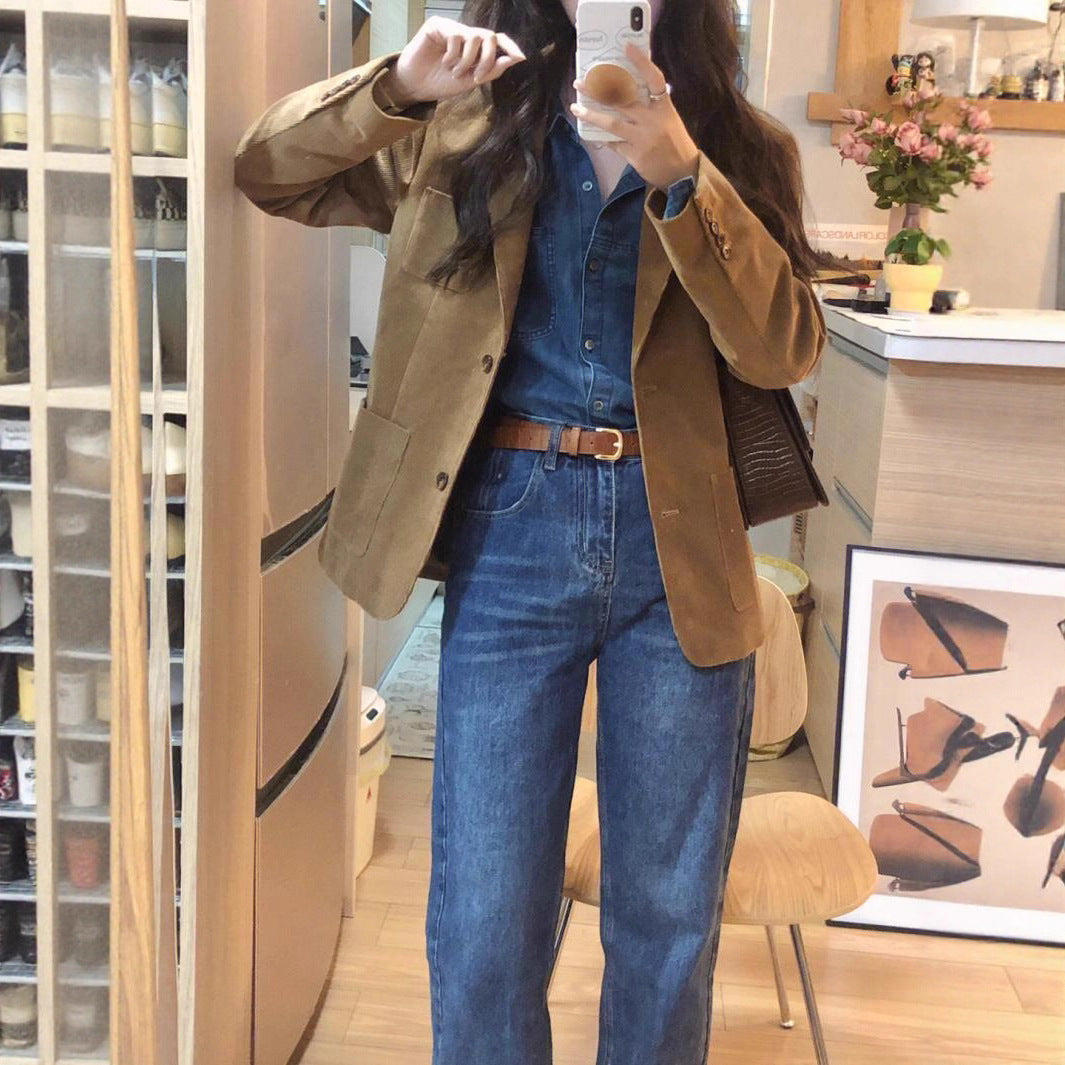 Damer mode kordblazer Mirla-Eva Jonsson