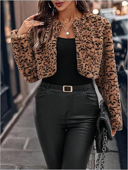 Damer mode leopardmönster fleecejacka Mirla-Eva Jonsson