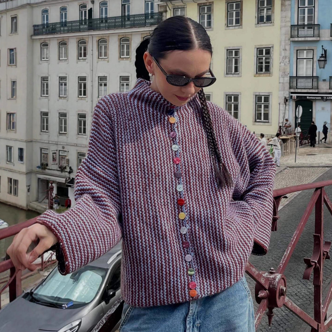 Damer mode medveten stickad tröja Mirla-Eva Jonsson