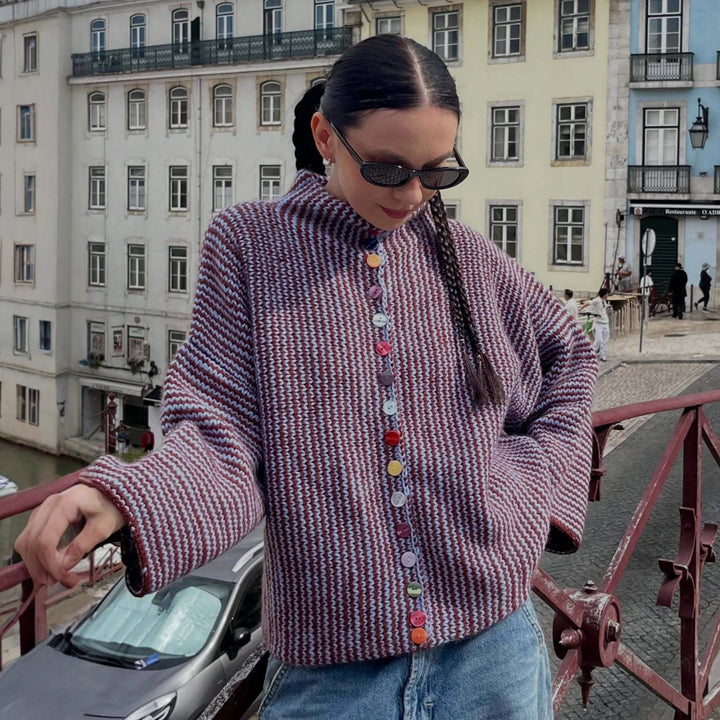 Damer mode medveten stickad tröja Mirla-Eva Jonsson