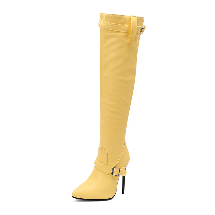Damer mode over-knee stövlar med klackdesign Mirla-Eva Jonsson