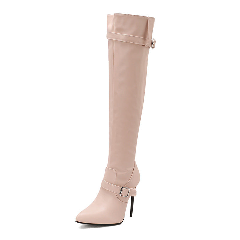 Damer mode over-knee stövlar med klackdesign Mirla-Eva Jonsson