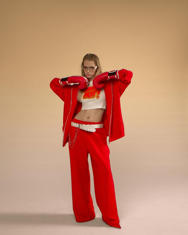 Damer mode sportkläder-set med oversized jacka och lös passform Mirla-Eva Jonsson