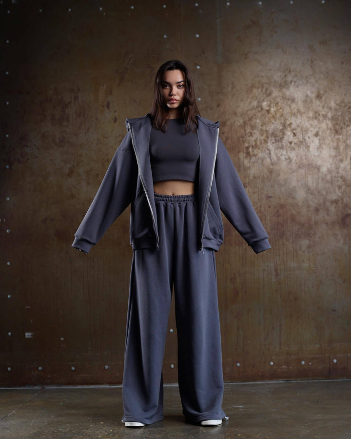 Damer mode sportkläder-set med oversized jacka och lös passform Mirla-Eva Jonsson