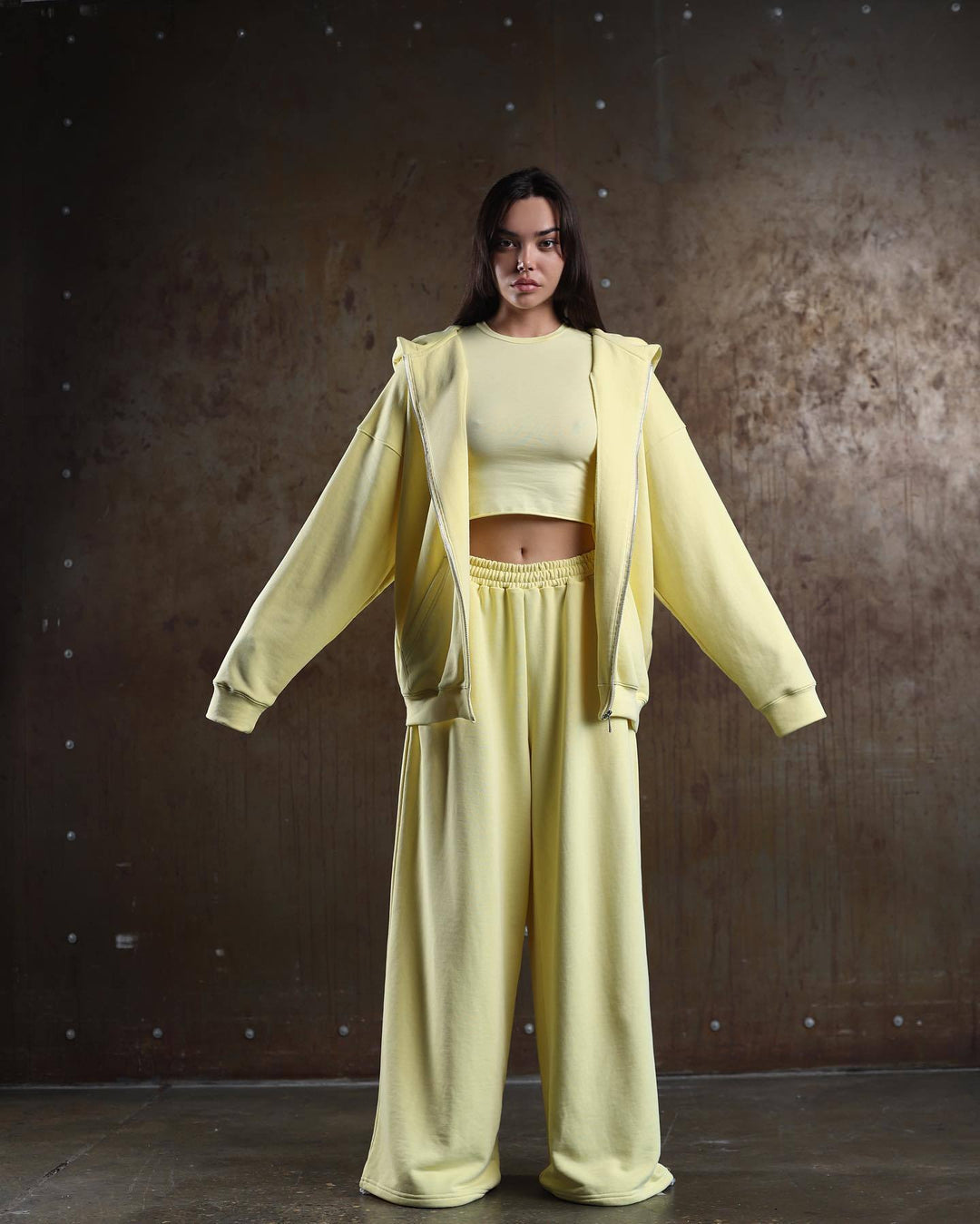 Damer mode sportkläder-set med oversized jacka och lös passform Mirla-Eva Jonsson
