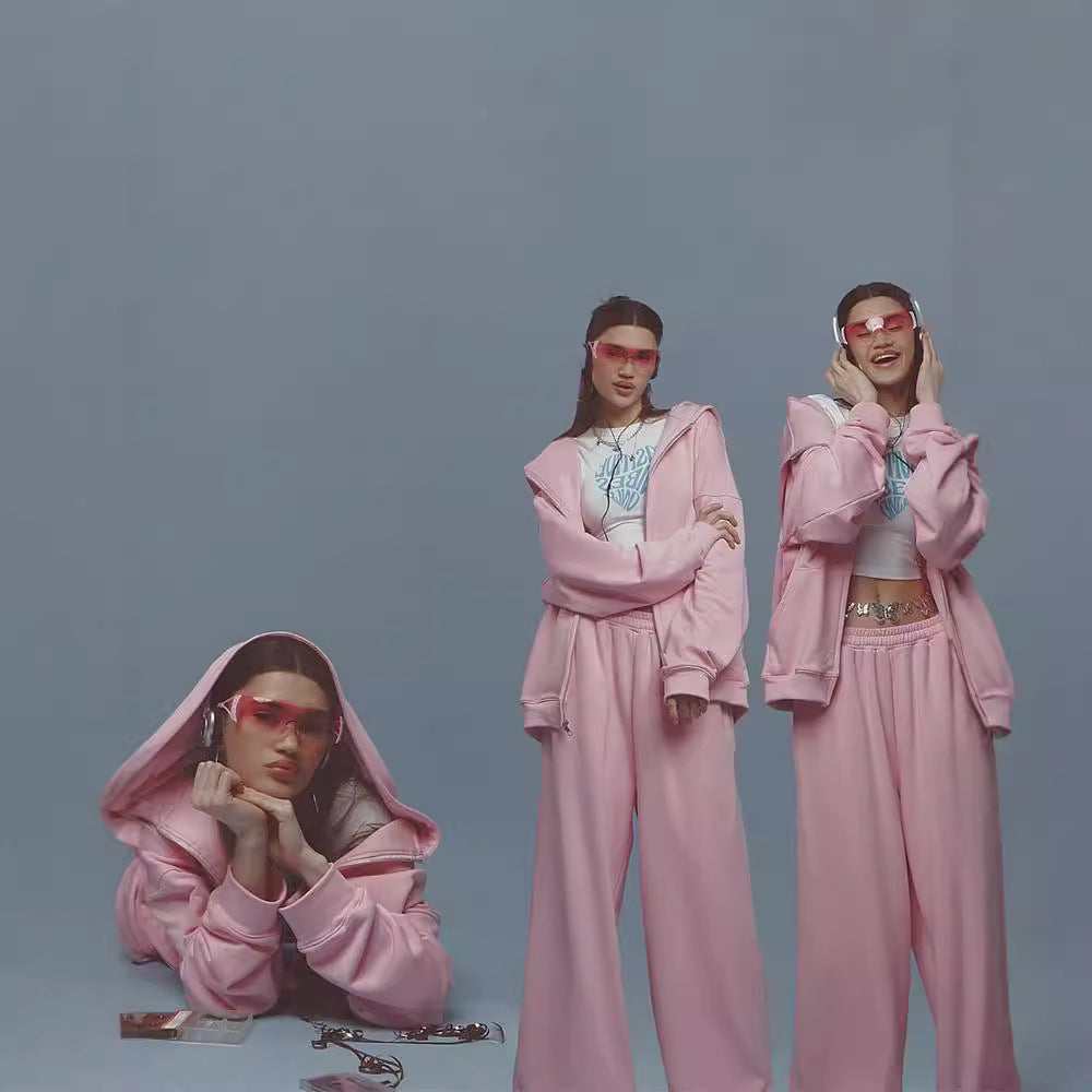 Damer mode sportkläder-set med oversized jacka och lös passform Mirla-Eva Jonsson
