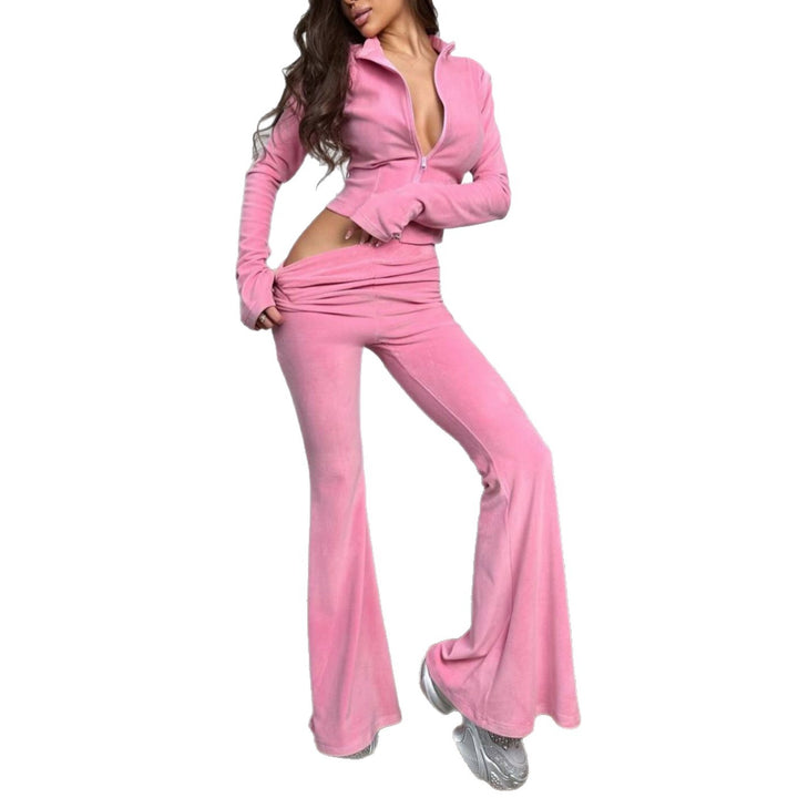 Damer moderikt jumpsuit med zip-detaljer och vida ben Mirla-Eva Jonsson