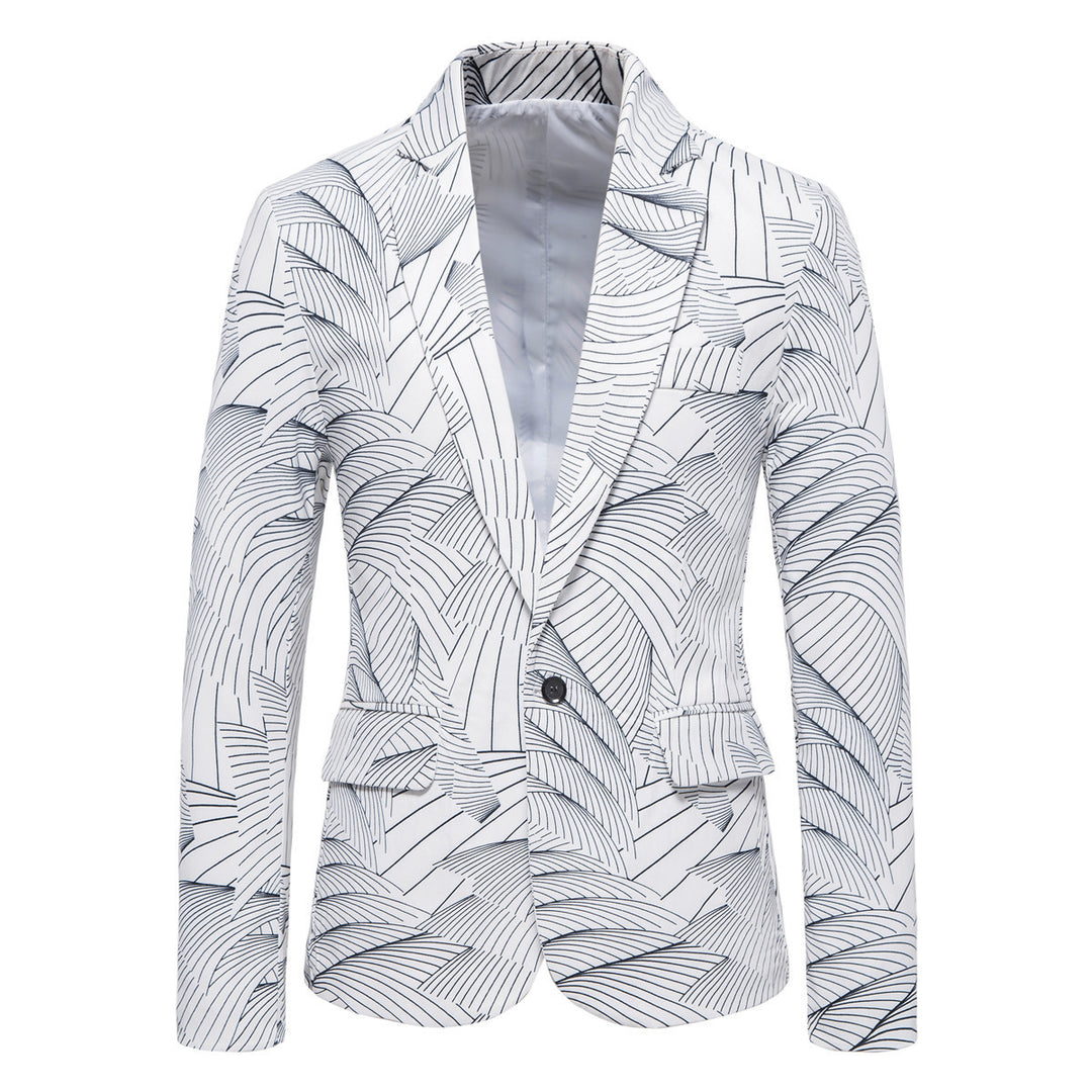 Damer moderiktig blazer med blomsterdesign Mirla-Eva Jonsson