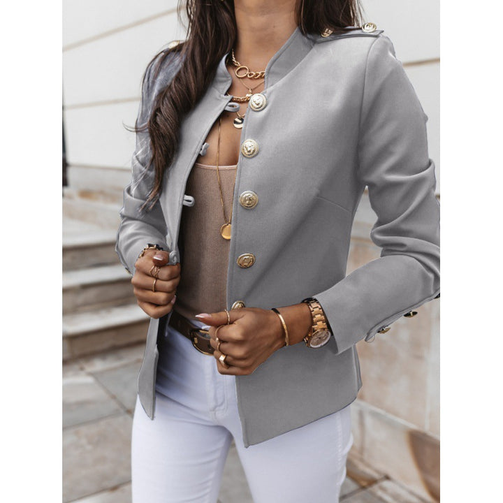 Damer moderiktig blazer med knapppyserade detaljer Eva Jonsson-Eva Jonsson