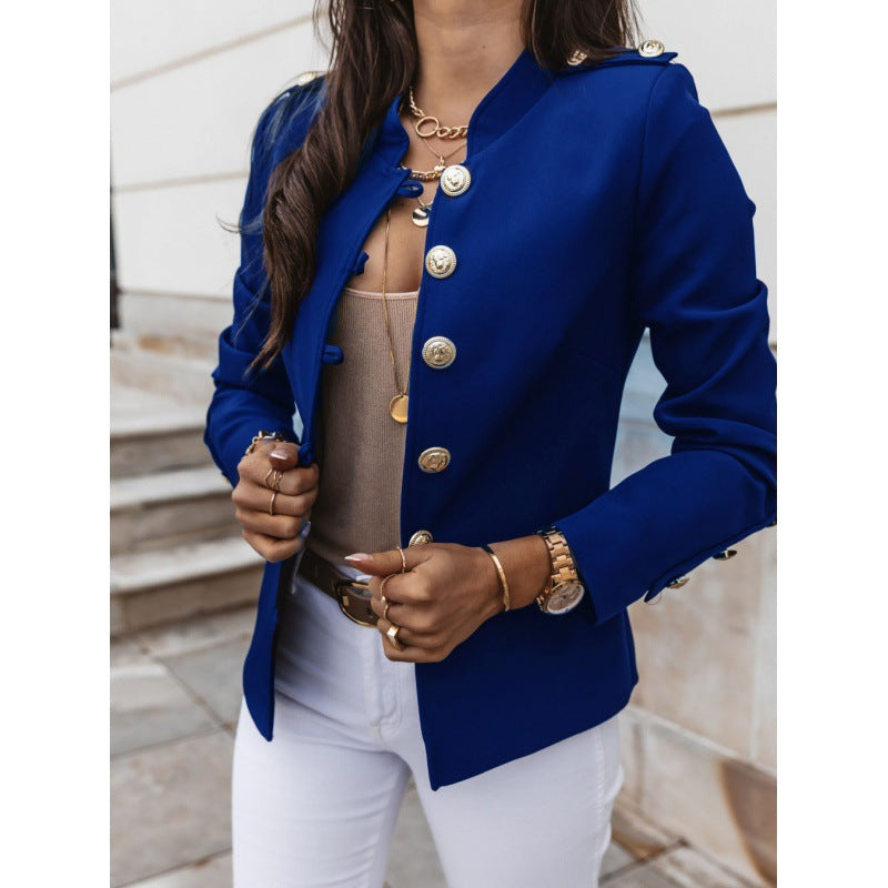 Damer moderiktig blazer med knapppyserade detaljer Eva Jonsson-Eva Jonsson