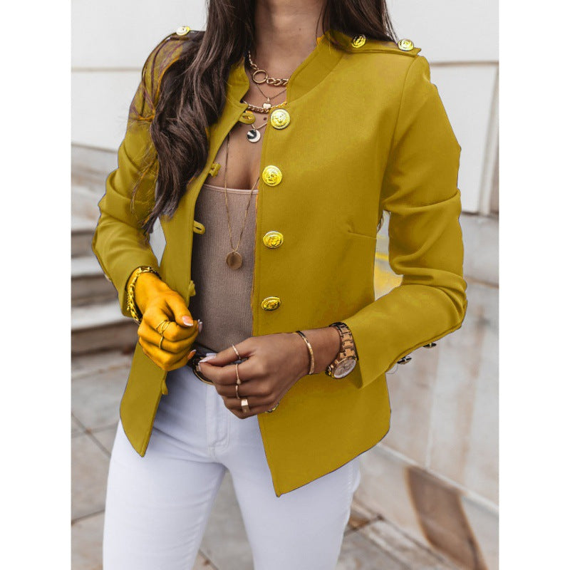 Damer moderiktig blazer med knapppyserade detaljer Eva Jonsson-Eva Jonsson