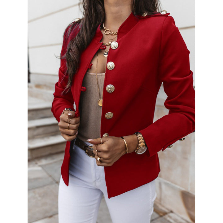 Damer moderiktig blazer med knapppyserade detaljer Eva Jonsson-Eva Jonsson