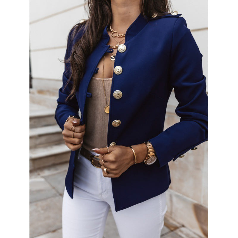 Damer moderiktig blazer med knapppyserade detaljer Eva Jonsson-Eva Jonsson