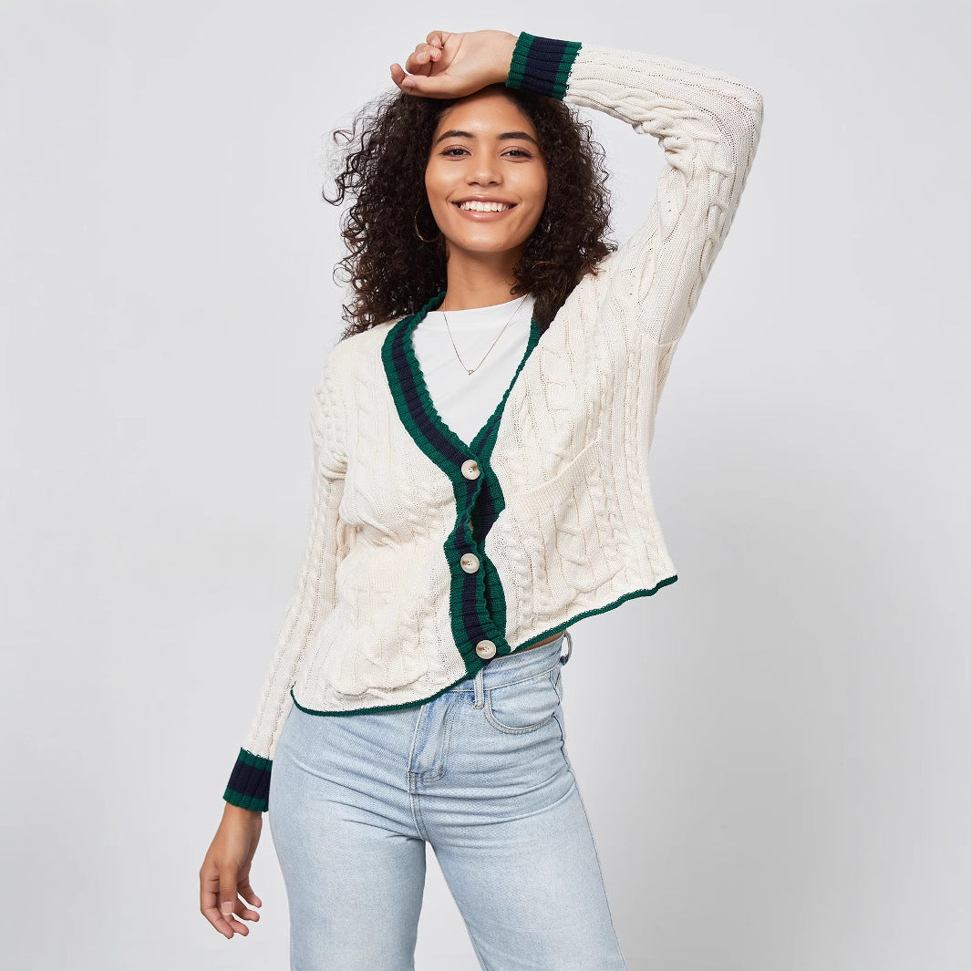 Damer moderiktig cardigan med accentuerade detaljer Mirla-Eva Jonsson