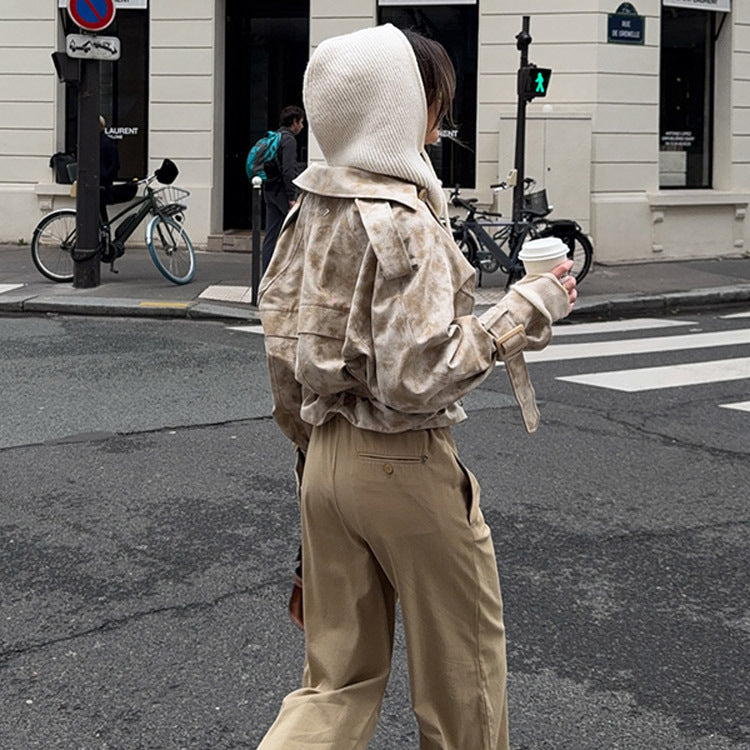 Damer moderiktig trenchcoat-jacka med bälte och huva Mirla-Eva Jonsson