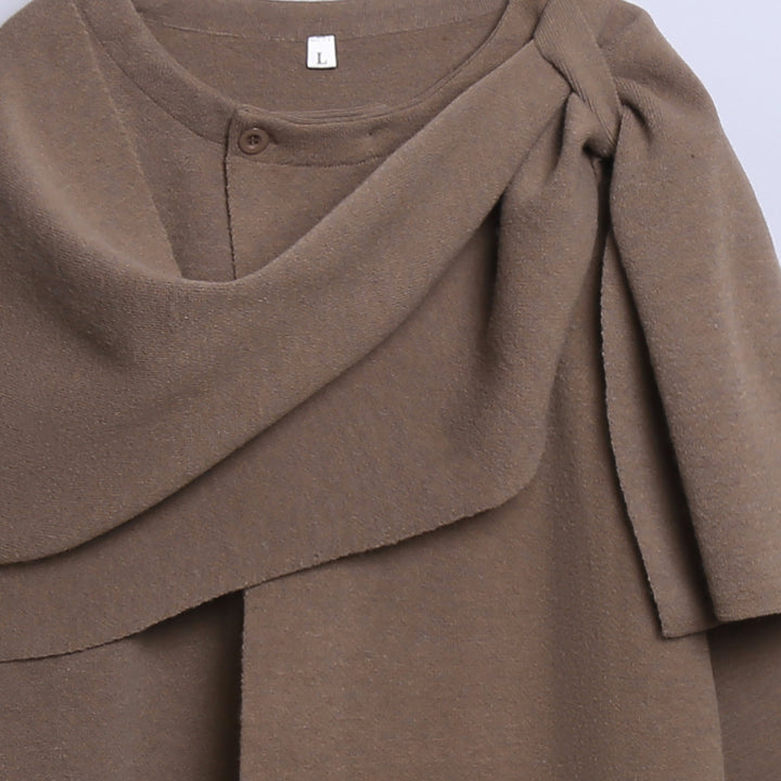 Damer moderiktiga koftor med asymmetrisk design och dekorativt omslagseffekt Mirla-Eva Jonsson