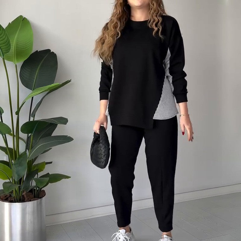 Damer moderiktigt och avslappnat fritids-hoodie-set Eva Jonsson-Eva Jonsson