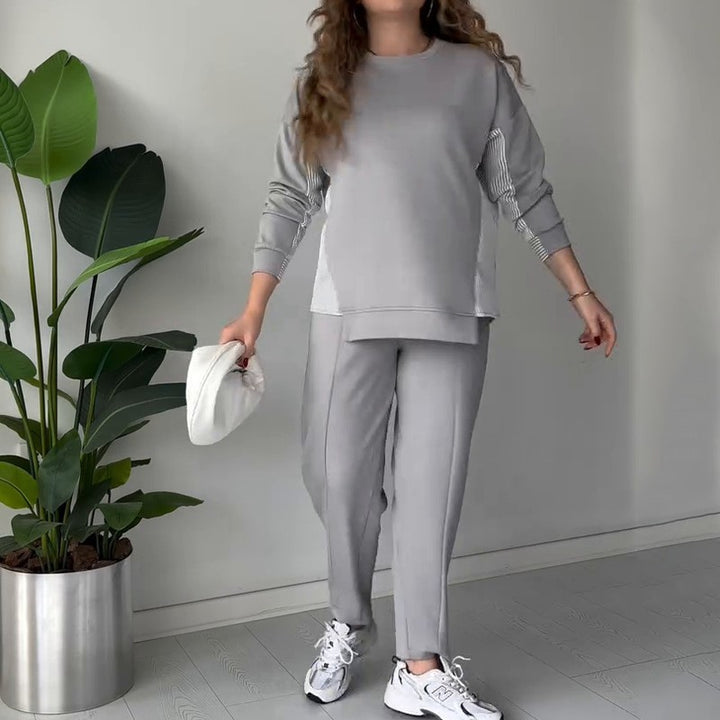 Damer moderiktigt och avslappnat fritids-hoodie-set Eva Jonsson-Eva Jonsson