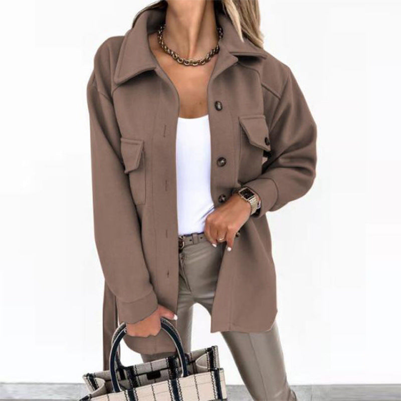 Damer moderiktigt overshirt jacka Mirla-Eva Jonsson