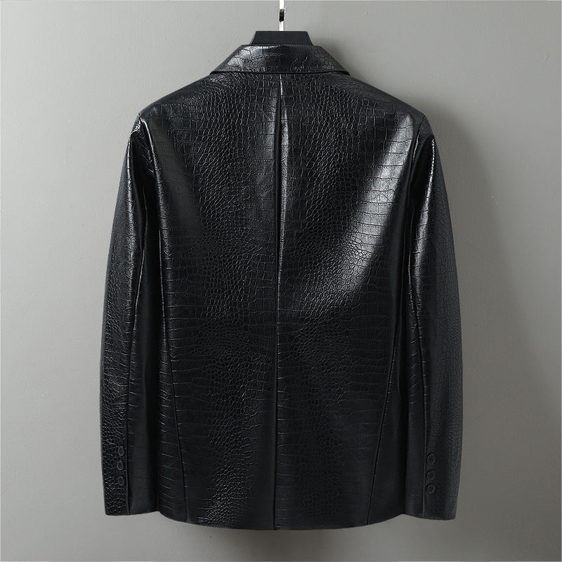 Damer modern konstläderblazer Mirla-Eva Jonsson