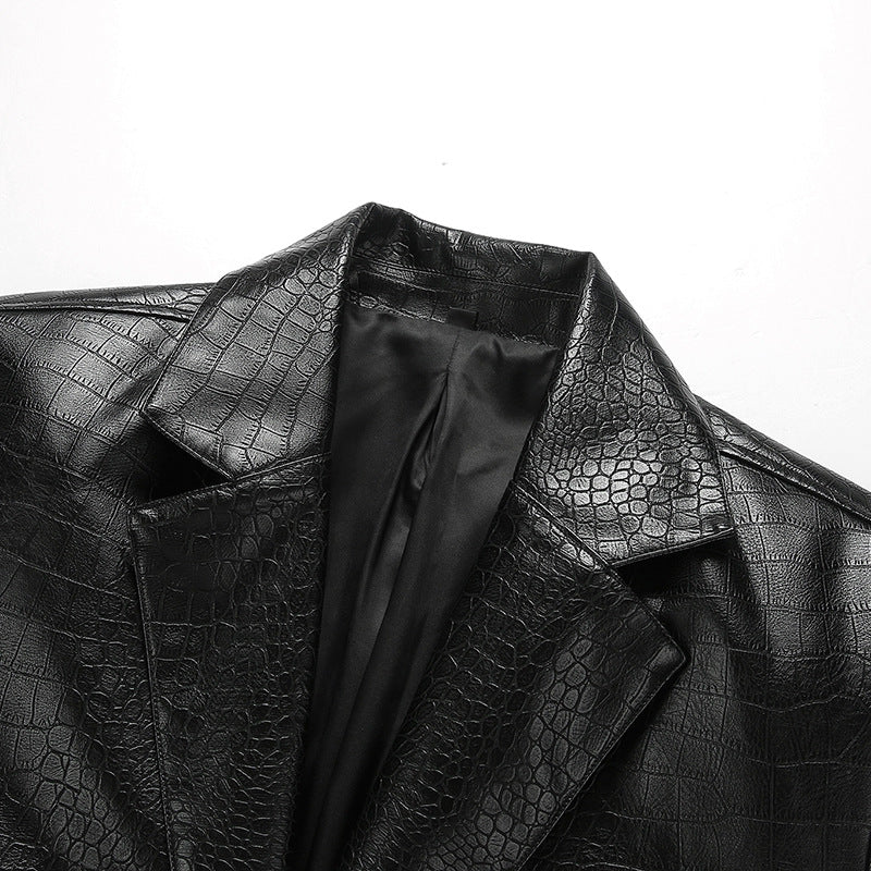 Damer modern konstläderblazer Mirla-Eva Jonsson