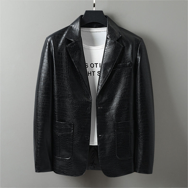 Damer modern konstläderblazer Mirla-Eva Jonsson