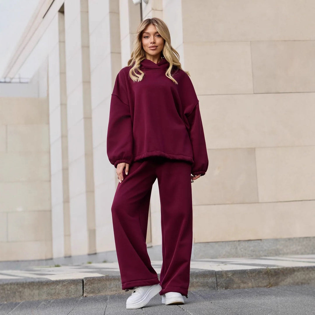 Damer modern oversized-tröja med hög krage Mirla-Eva Jonsson