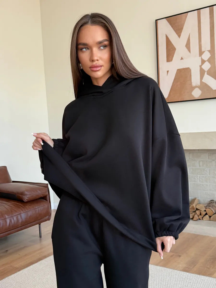 Damer modern oversized-tröja med hög krage Mirla-Eva Jonsson