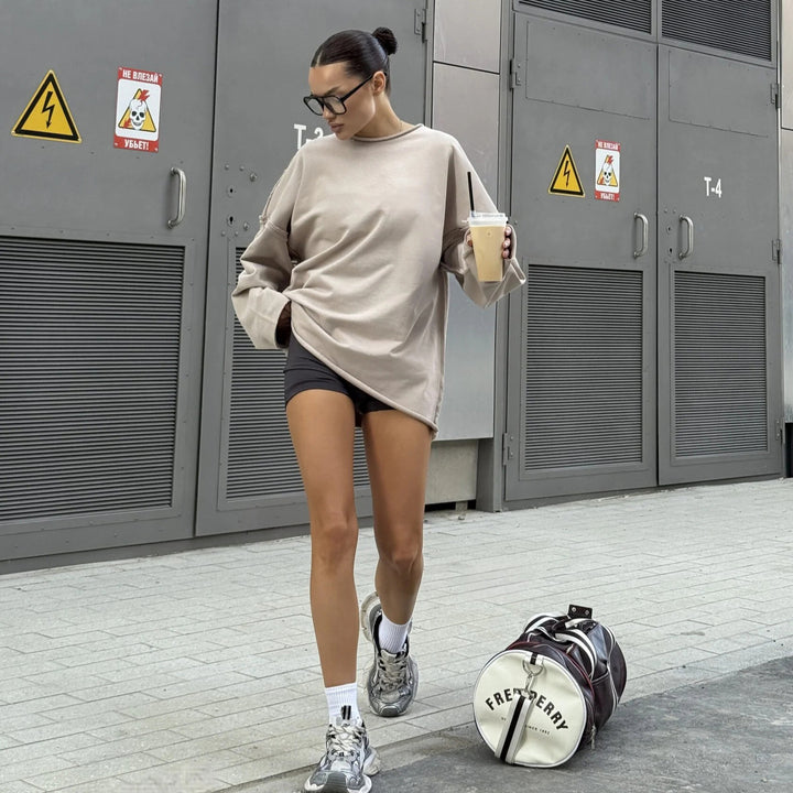 Damer modernt och avslappnat sweatshirt Eva Jonsson-Eva Jonsson