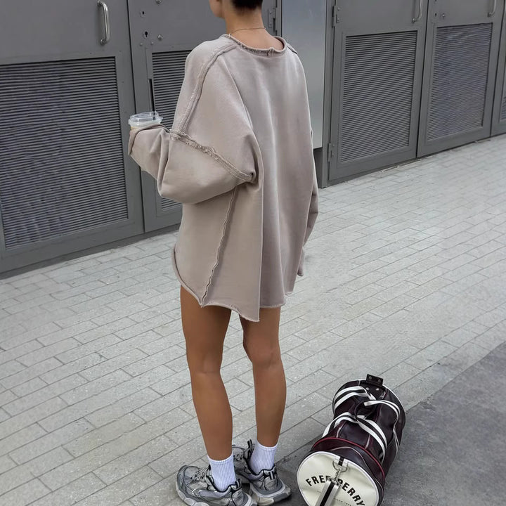 Damer modernt och avslappnat sweatshirt Eva Jonsson-Eva Jonsson