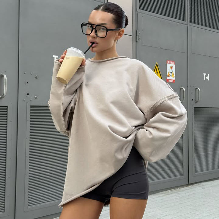 Damer modernt och avslappnat sweatshirt Eva Jonsson-Eva Jonsson