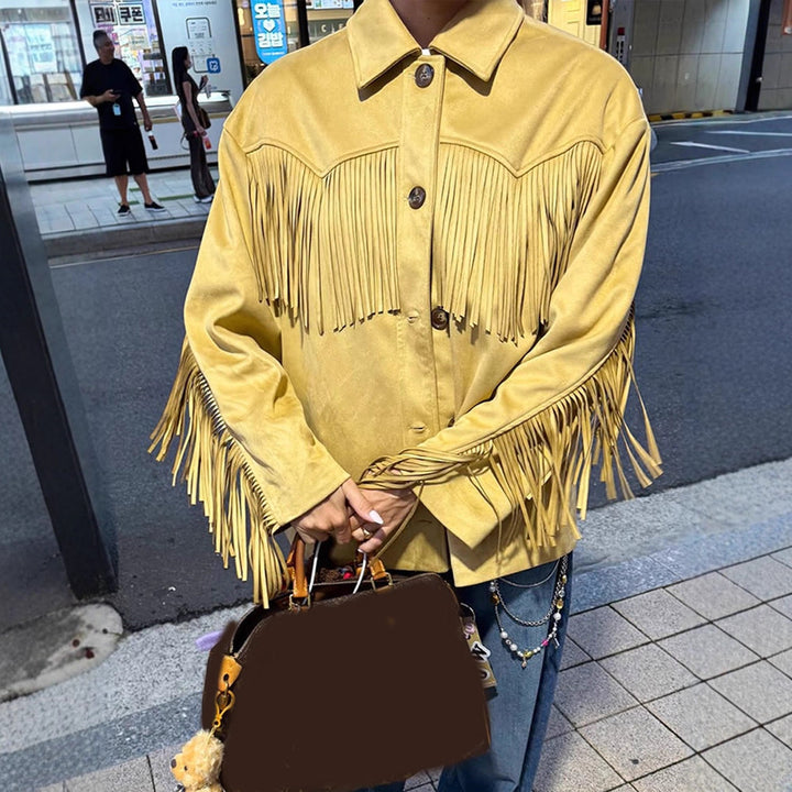 Damer modetrend fransjacka Eva Jonsson-Eva Jonsson
