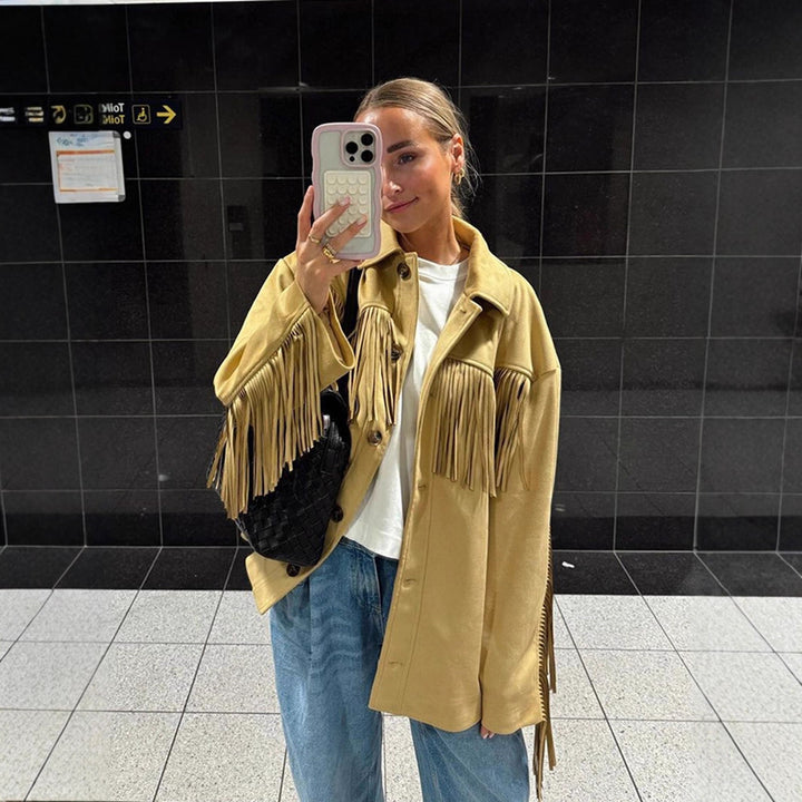 Damer modetrend fransjacka Eva Jonsson-Eva Jonsson