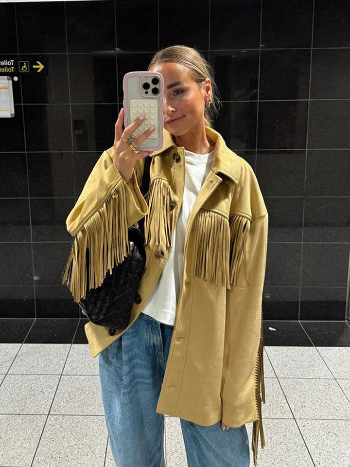 Damer modetrend fransjacka Eva Jonsson-Eva Jonsson