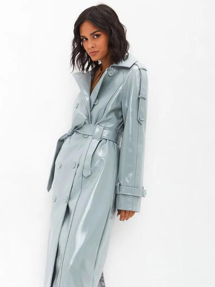 Damer modetrend trenchcoat med bälte Mirla-Eva Jonsson