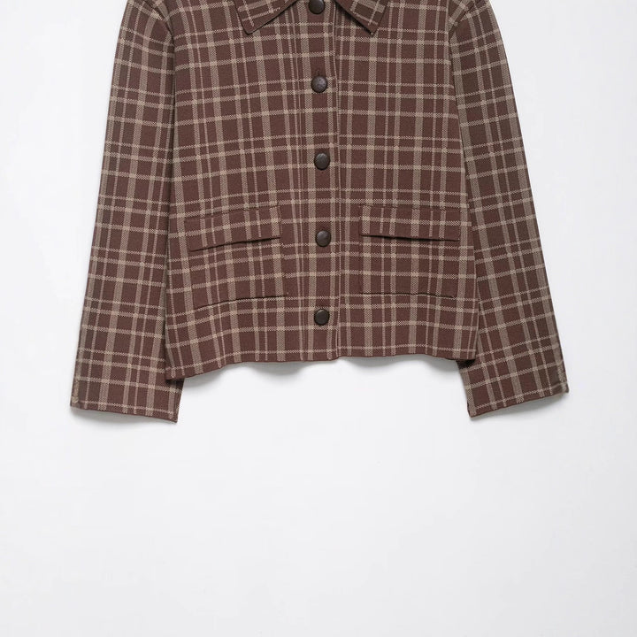 Damer modetröja Karojacka Eva Jonsson-Eva Jonsson