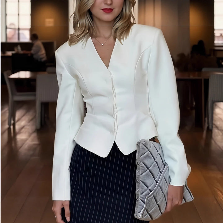 Damer modig blazerjacka med figursydd design och eleganta detaljer Mirla-Eva Jonsson