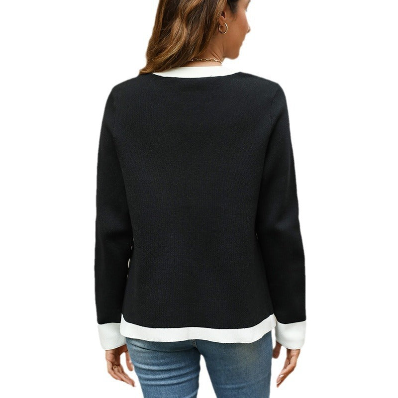 Damer modig cardigan med kontrasterande fickor Mirla-Eva Jonsson