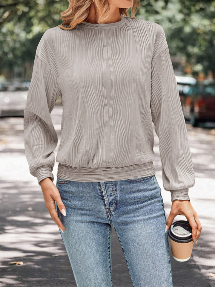 Damer modig struktur-sweatshirt Mirla-Eva Jonsson