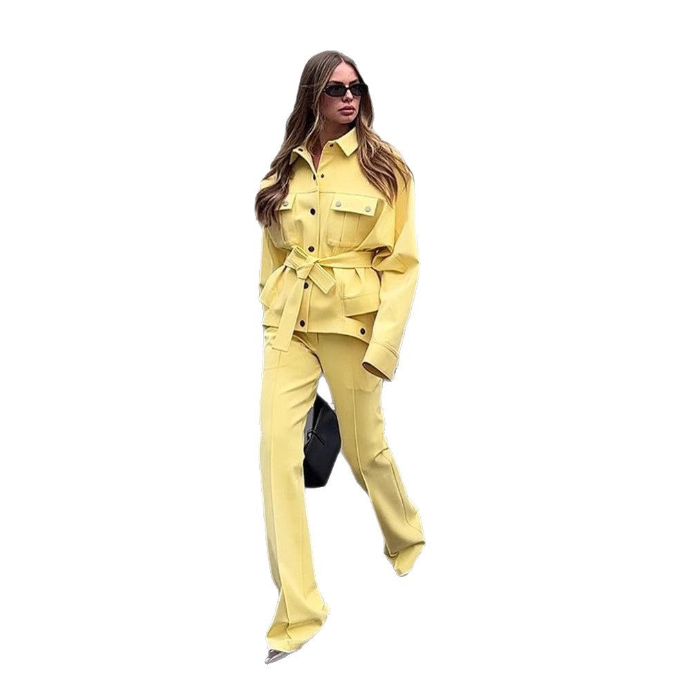 Damer modiga Oversized Jacka och Byxor Set Eva Jonsson-Eva Jonsson