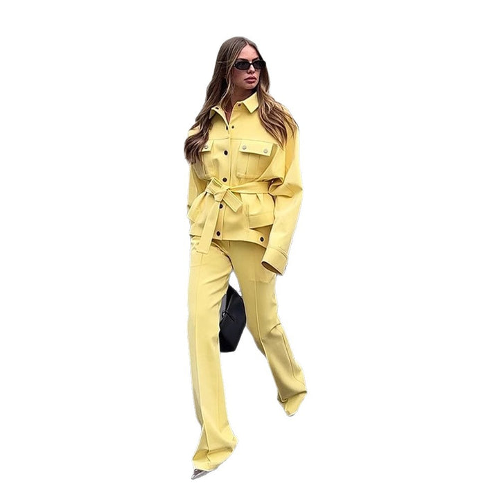 Damer modiga Oversized Jacka och Byxor Set Eva Jonsson-Eva Jonsson